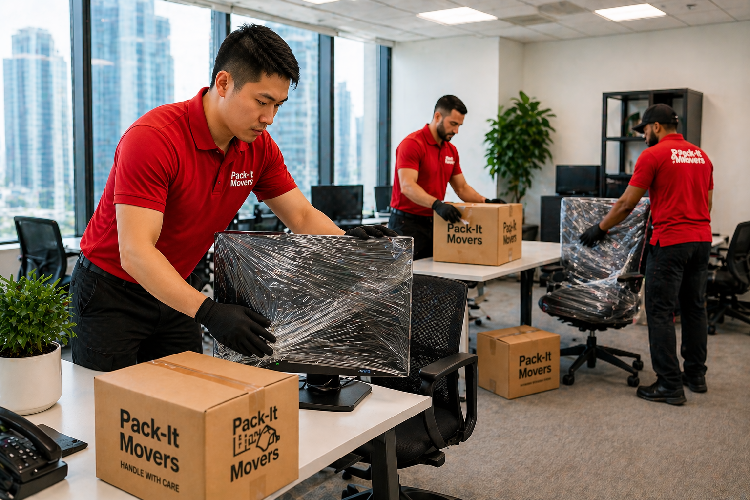 Pack-It Movers team at office
